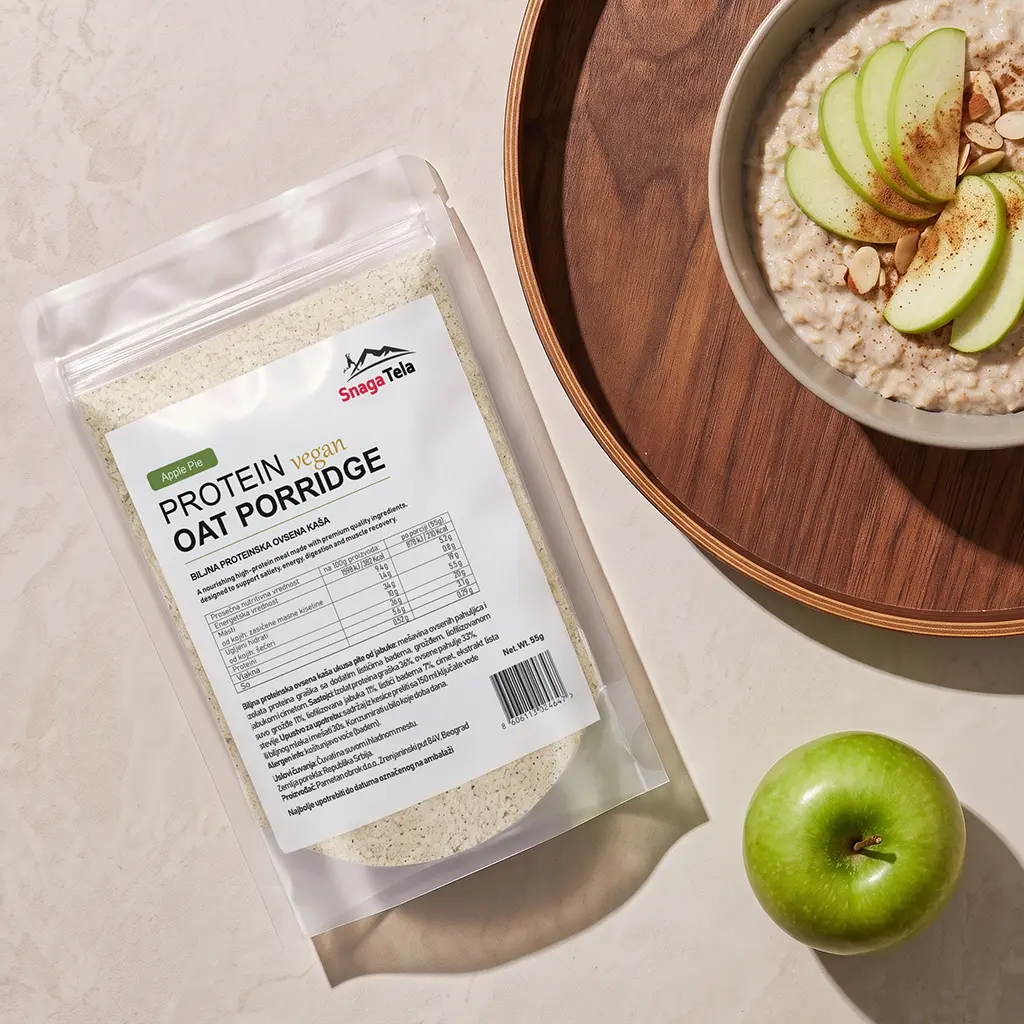 Proteinska ovsena kasa - jabuka - VEGAN
